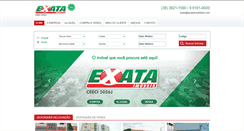 Desktop Screenshot of exataimobiliaria.com
